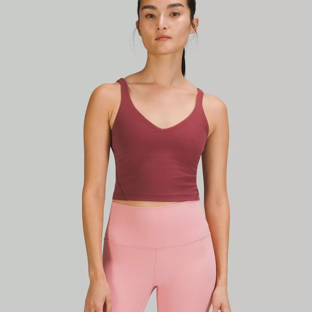 Sz 8 NWT Lululemon Align Tank Top Mulled Wine - Picture 3 of 6